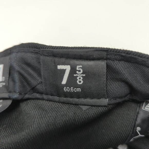 Golden State Warriors Hat Gold And Black New Era 7 5/8 100% Wool - Picture 10 of 11